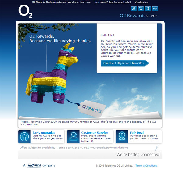 O2 email Images off