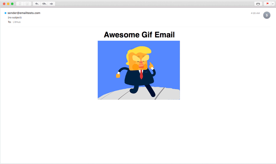 Apple Mail Gif working